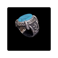 Bague en argent sterling 925 pour homme avec moissanite, finition polie, idéale pour les occasions formelles, décontractées ou de fête