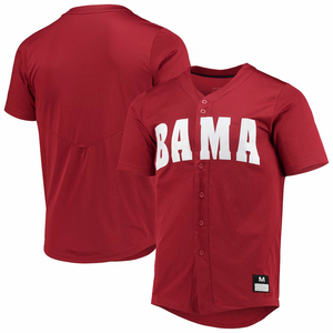 Albama Crimson Plus Size Softball Jersey Haga su propio conjunto de equipo Jersey de béisbol transpirable con precio de fábrica bajo - Product Image 3