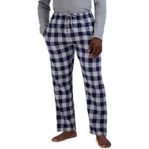 Pantalon en flanelle décontracté pour hommes de qualité supérieure pantalon en laine mélangée de printemps pantalon à carreaux ample ODM - Product Image 3