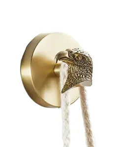 Ganci da parete moderni in ottone massiccio Eagle lussuosi decorazioni da parete in oro gancio da parete decorativo per impieghi gravosi eleganti ganci per borse