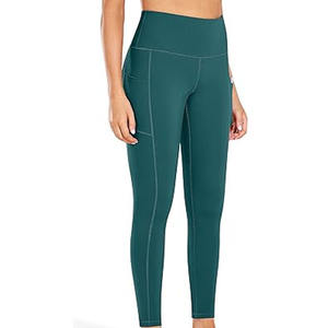 Vente chaude femmes XL taille haute pantalons de Yoga à la mode vêtements de sport poches latérales sans couture chaud Yoga Leggings grande taille caractéristiques - Product Image 2