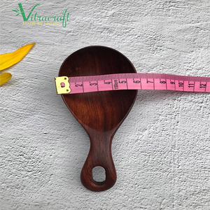 Cuillère en bois à large bouche faite à la main. Cuillère en bois de haute qualité, cuillère à pâte, cuillère de cuisson. Taille 12.5x6cm cadeau significatif - Product Image 5