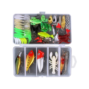 Juego de 78 piezas de señuelos de pesca artificiales y accesorios de pesca con caja de almacenamiento - Product Image 4