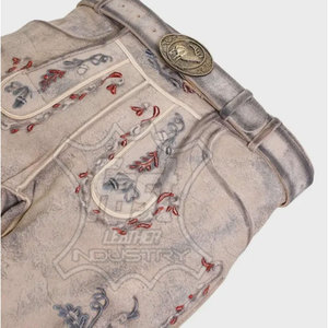 กางเกงเลเดอร์โฮเซินทรงสลิมฟิตสำหรับผู้ใหญ่ บริการ OEM กางเกงเลเดอร์โฮเซินแบบบาวาเรียน ระบายอากาศได้ดี คุณภาพพรีเมียม - Product Image 4