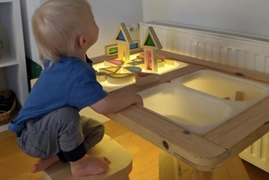 <span class=keywords><strong>Mesa</strong></span> de casa <span class=keywords><strong>montessori</strong></span> para niños, <span class=keywords><strong>mesa</strong></span> sensorial con <span class=keywords><strong>luz</strong></span>, nuevo diseño - Product Image 5
