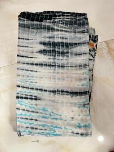 Sari en soie recyclée multi-tie-dye fait à la main, sari vintage en soie - Lot en gros, sari indien multi-couches coloré d'été - Product Image 3