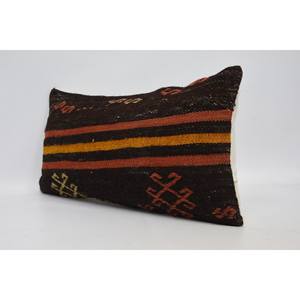 พรมขนสัตว์ถักสีน้ำตาล12X24นิ้วหมอนถักลายวินเทจ - Product Image 4