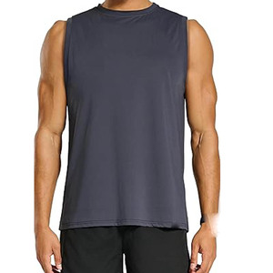 Camiseta sin Mangas Deportiva Informal y Cómoda para Hombre, 100% Algodón, Chaleco Sólido, Transpirable - Product Image 1