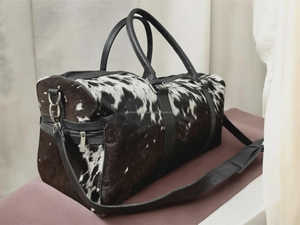 Sac de voyage en cuir véritable de haute qualité avec organisateur, léger, grande capacité, bagage à main LHDB-0060 - Product Image 5