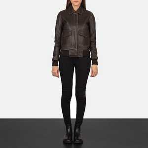 Vestes en similicuir à fermeture éclair pour femmes, vêtements de fête, streetwear, bombardier, moto, vestes en cuir, vente en gros de produits d'usine - Product Image 3