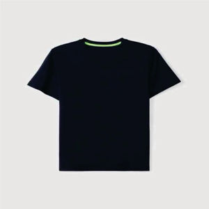 Camiseta de Algodón 100% de Primera Calidad para Hombre, Corte Regular, Color Negro, Camisetas Básicas Personalizadas en Venta - Product Image 4
