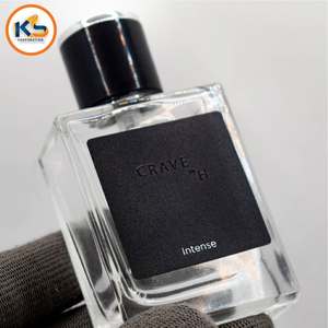 Autocollants en vinyle mat imperméables à haute protection UV pour l'emballage de flacons de parfum de luxe |   Parfum personnalisé avec feuille d'argent gaufrée - Product Image 1