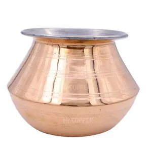 Pot de cuisine artisanal en cuivre martelé au Design moderne, haute qualité, vendu pour la maison, la cuisine, l'hôtel, Commercial et Large - Product Image 4