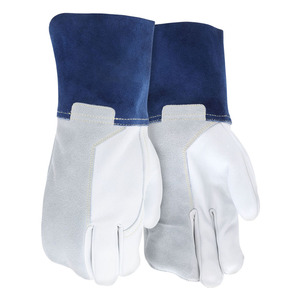 Guantes de soldadura Tig de cuero de piel de cabra Guantes de construcción ignífugos resistentes al calor y chispas de alta calidad - Product Image 1