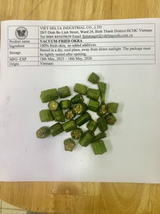 Chips de okra fritos al vacío deliciosos de primera calidad, aperitivos vegetales saludables bajos en grasa, suministro directo de fábrica, precio competitivo - Product Image 5