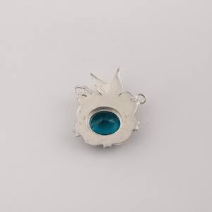 Collar Elegante de Plata de Ley 925 con Gema de Apatita, Diseño Único y Moderno, Regalo para Madre o Esposa - Product Image 5