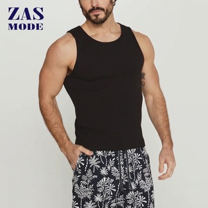 Wholesale Custom High Quality Men Cotton Fitness Vest Ribbed <b>Singlet</b> Gym Outdoor <b>Running</b> Sports Plain Training Tank Tops - Product Image 1