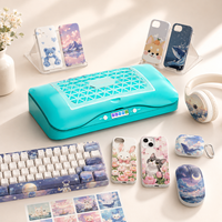 Machine de presse à chaud pour coques de téléphone portable, impression personnalisée DIY pour claviers, souris, écouteurs, coques de téléphone et accessoires pour les magasins de téléphonie mobile