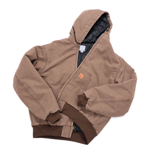 Sudadera con Capucha Vintage Cortavientos 2025 para Hombre, Sudadera de Algodón Grueso, Lavada, Acolchada, Personalizada, Estilo Urbano, Invierno, Impresión Digital - Product Image 1