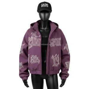 Veste Softshell pour femmes de haute qualité, polyester doux, élasthanne, design à panneaux violets, logo personnalisé, veste Softshell pour femmes - Product Image 1