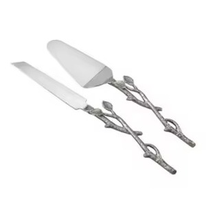 Serveur de gâteau et ensemble de couteaux en acier inoxydable de haute qualité Serveur de tarte en métal fini cuivre - Product Image 5