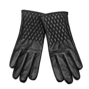 Venta caliente 2024 Guantes de moda de cuero para mujer Color con guantes de cuero de vaca - Product Image 5