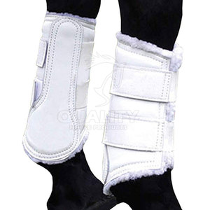 Bottes de brossage de cheval de protection pour pattes avant et arrière adaptées à toutes les races de bottes de brossage - Product Image 1