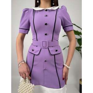 Robe fourreau GARNILI 2058 avec ceinture boutonnée en forme de cœur, taille naturelle - Product Image 5