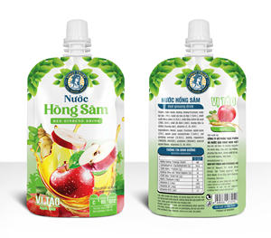 Strawberry 150ml Fruit & Vegetable Juice in Spout Pouches with <b>Red</b> Ginseng Drink Extract VINUT TRUST Free Sample Low MOQ - Product Image 6