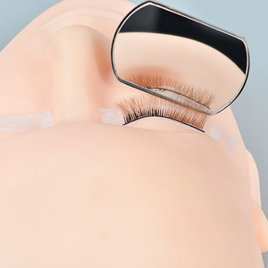 Miroirs stylisés en acier inoxydable rose Miroirs professionnels de vérification des cils - Product Image 6