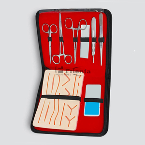 Kit de entrenamiento de habilidades de SUTURA QUIRÚRGICA DE ACERO INOXIDABLE alemán de la mejor calidad Kit de herramientas de sutura de práctica Manual - Product Image 6