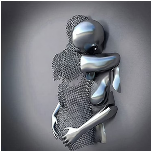 ศิลปะตกแต่งผนังรูปปลาโลหะ3D งานแฮนด์เมดดีไซน์เรขาคณิต3D ขนาดใหญ่สำหรับบ้านและสำนักงาน - Product Image 6