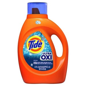 Tide Plus Ultra Oxi HE Détergent à lessive liquide de 59 charges 92 floz jetable pour vêtements 92 floz - Product Image 1