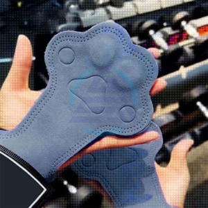 Empuñaduras de Levantamiento de Pesas de Piel de Vaca con Correas de Muñeca, Levantamiento de Peso para Gimnasio, Levantamiento de Garra de Gato, 1 Par, 2-3 Capas - Product Image 6