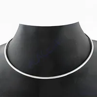 Collier ras du cou minimaliste en argent sterling 925 - Bijoux tendance