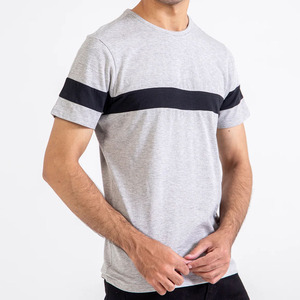 Vente en gros de logo personnalisé de votre marque T-shirt 100% coton T-shirt blanc pour hommes T-shirt uni décontracté pour hommes coupe ample - Product Image 1