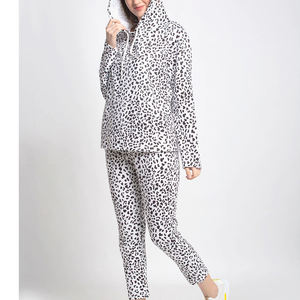 Haute qualité deux pièces femmes Fitness survêtement respirant Tech polaire col montant motif solide pour la saison d'hiver privé - Product Image 5