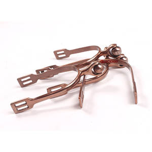 Equipo ecuestre Espuelas de caballo Jinete Equitación Espuelas de equitación de acero inoxidable - Product Image 1