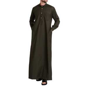 Precio sorpresa Thobe Kanzu hombres ropa musulmana islámica saudí hombre Abaya vestido túnicas árabes para hombres 2025 - Product Image 1