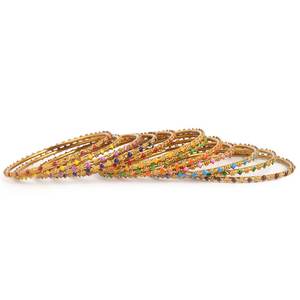 กำไลข้อมือแฟนซีสำหรับผู้หญิง 12 ชิ้น - หลายสี - Product Image 1