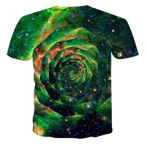 Precio al por mayor de los hombres de encargo de media manga Casual al aire libre camisetas de cuello redondo por sublimación Niños totalmente personalizado patrón de impresión - Product Image 6