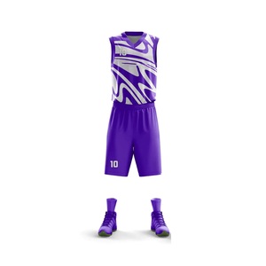 Vente en gros de shorts de basket-ball d'été, ensemble de maillots de basket-ball pour garçons et filles, uniforme personnalisé avec nom de l'équipe et numéro de basket-ball - Product Image 1