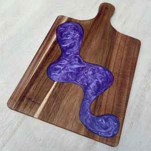 Tabla de Cortar de Madera de Resina Resistente, Hecha con Madera de Acacia y Mango, Diseñada para un Uso Prolongado y un Aspecto Visual Atractivo para la Cocina - Product Image 4