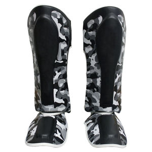 Coussinets de kickboxing MMA Protège-pieds en cuir pour Muay Thai & Boxing Shin Straps for Sports Protection - Product Image 4