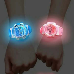 LED <b>Digital</b> Watches for Kids Resin or Plastic Band Material Water Resistant (5ATM) Stop Watch Alarm & <b>Calendar</b> Features - Product Image 3