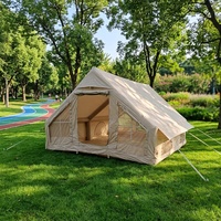 Tente gonflable portable imperméable pour les randonnées en famille, tissu Oxford léger, installation rapide quatre saisons