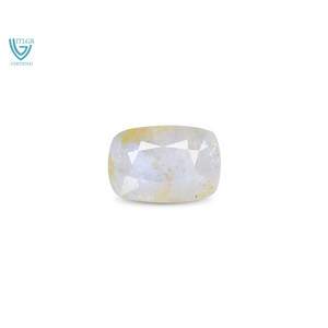 Saphir naturel bicolore de 4,59 carats (Pitambari) - Pierre brute facettée bleu royal - Product Image 1