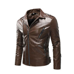 Veste en cuir véritable pour hommes fabriquée en usine manteau Streetwear à capuche pour adultes pour la saison d'hiver - Product Image 2