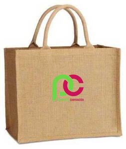 Toile de jute stratifiée avec revêtement en PE naturel, couleur de logo personnalisé, sacs fourre-tout d'épicerie écologiques, sac à provisions en jute réutilisable - Product Image 5