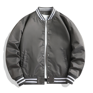 Logo entièrement personnalisé bouton complet 100% polyester Chenille broderie conception Baseball Letterman vestes hommes veste universitaire personnalisée - Product Image 1